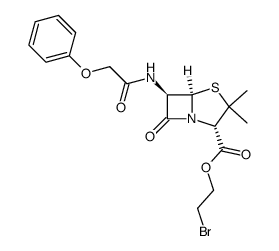 Penicillin-V-2'-bromethylester结构式