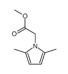 methyl 2-[1-(2,5-dimethylpyrrolyl)]acetate结构式