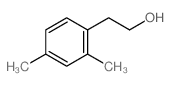 Benzeneethanol,2,4-dimethyl- Structure