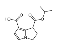 isopropyl 1,2-dihydro-3H-pyrrolo[1,2-a]pyrrole-1-carboxylate-7-carboxylic acid结构式