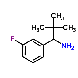 1-(3-Fluorophenyl)-2,2-dimethyl-1-propanamine Structure