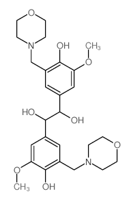 1,2-Bis(4-hydroxy-3-methoxy-5-(4-morpholinylmethyl)phenyl)-1,2-ethanediol Structure
