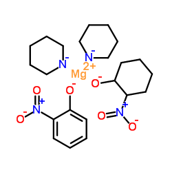 Magnesium,bis(2-nitrophenolato-O1)bis(pyridine)-,(T-4)- (9CI) Structure