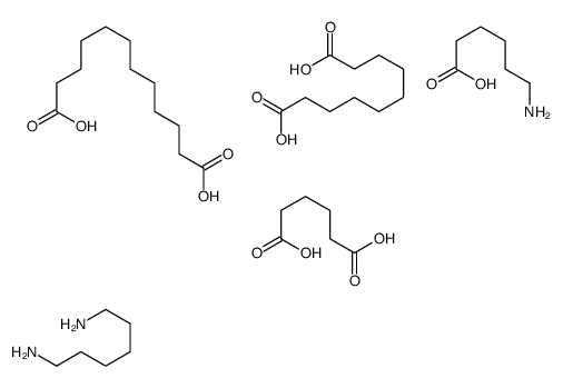 6-aminohexanoic acid,decanedioic acid,dodecanedioic acid,hexane-1,6-diamine,hexanedioic acid结构式