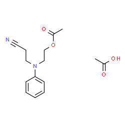 (2-acetoxyethyl)(2-cyanoethyl)phenylammonium acetate Structure