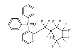 1-diphenylphosphoryl-2-(1,1,2,2,3,3,4,4,5,5,6,6,6-tridecafluorohexyl)benzene Structure
