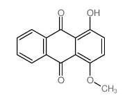9,10-Anthracenedione, 1-hydroxy-4-methoxy-结构式