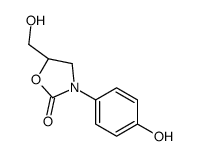 (R)-5-(hydroxymethyl)-3-(4-hydroxyphenyl)oxazolidin-2-one Structure