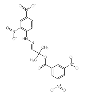 [(1Z)-1-[(2,4-dinitrophenyl)hydrazinylidene]-2-methyl-propan-2-yl] 3,5-dinitrobenzoate Structure
