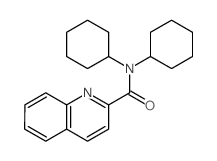 N,N-dicyclohexylquinoline-2-carboxamide结构式