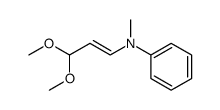 β-methylanilinoacrolein acetal Structure
