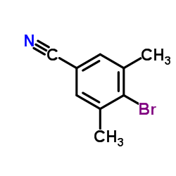 3,5-二甲基-4-溴苯腈结构式