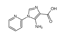 (9ci)-5-氨基-1-(2-吡啶)-1H-咪唑-4-羧酸结构式
