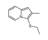 3-(ethylthio)-2-methylindolizine结构式