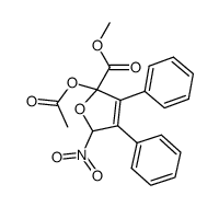 methyl 2-acetoxyl-5-nitro-3,4-diphenyl-2,5-dihydrofuran-2-carboxylate Structure