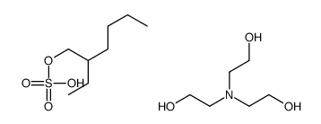 tris(2-hydroxyethyl)ammonium 2-ethylhexyl sulphate结构式