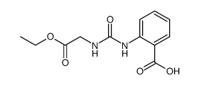 2-(3-ethoxycarbonylmethylureido)benzoic acid Structure
