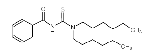 N-(dihexylcarbamothioyl)benzamide结构式