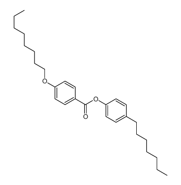 (4-heptylphenyl) 4-octoxybenzoate结构式