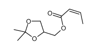 (2,2-dimethyl-1,3-dioxolan-4-yl)methyl but-2-enoate结构式