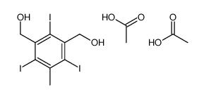 acetic acid,[3-(hydroxymethyl)-2,4,6-triiodo-5-methylphenyl]methanol结构式