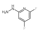 2,4-二氟-6-肼基吡啶结构式