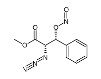 methyl (2S,3R)-2-azido-3-(nitrosooxy)-3-phenylpropanoate结构式