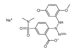sodium 2-[3-(5-chloro-2-methoxyphenyl)-1-methyltriazen-2-yl]-5-[(dimethylamino)sulphonyl]benzoate Structure