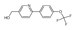 [6-[4-(三氟甲氧基)苯基]-3-吡啶基]甲醇结构式