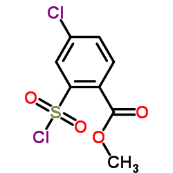 Methyl 4-chloro-2-(chlorosulfonyl)benzoate Structure