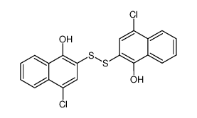 4,4'-dichloro-2,2'-disulfanediyl-di-[1]naphthol结构式