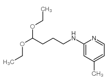 (4,4-二乙氧基-丁基)-(4-甲基-吡啶-2-基)-胺结构式