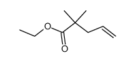 Ethyl 2,2-dimethylpent-4-enoate Structure