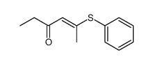 5-(phenylthio)hex-4-en-3-one Structure