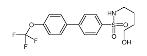N-(4-hydroxybutyl)-4-[4-(trifluoromethoxy)phenyl]benzenesulfonamide Structure
