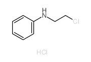 Benzenamine,N-(2-chloroethyl)-, hydrochloride (1:1) Structure