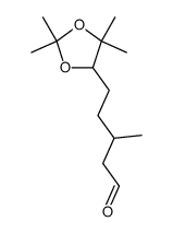 3,7-dimethyl-6,7-isopropylidenedioxyoctanal结构式