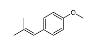 1-methoxy-4-(2-methylprop-1-enyl)benzene结构式
