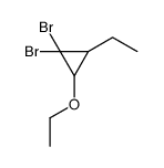 1,1-dibromo-2-ethoxy-3-ethylcyclopropane结构式
