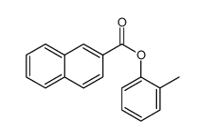 (2-methylphenyl) naphthalene-2-carboxylate结构式