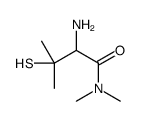 2-amino-N,N,3-trimethyl-3-sulfanylbutanamide结构式