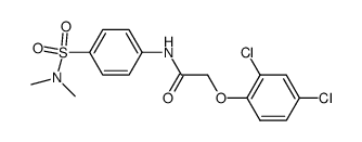 N4-(2',4'-Dichlorophenoxyacetyl)-N,N-dimethylsulfanilamide结构式