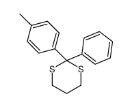 2-(4-methylphenyl)-2-phenyl-1,3-dithiane Structure