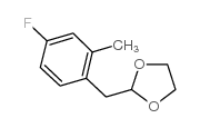 4-FLUORO-2-METHYL (1,3-DIOXOLAN-2-YLMETHYL)BENZENE structure