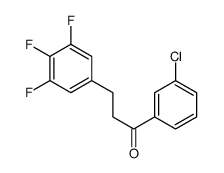 3'-CHLORO-3-(3,4,5-TRIFLUOROPHENYL)PROPIOPHENONE Structure