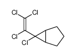 6-chloro-6-(1,2,2-trichloroethenyl)bicyclo[3.1.0]hexane结构式