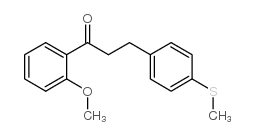 2'-METHOXY-3-(4-THIOMETHYLPHENYL)PROPIOPHENONE结构式