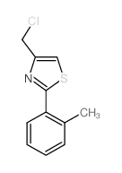 4-(氯甲基)-2-(2-甲基苯基)-1,3-噻唑结构式