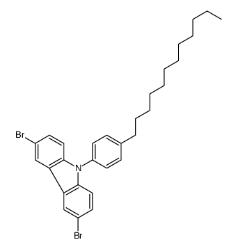3,6-dibromo-9-(4-dodecylphenyl)carbazole Structure
