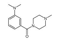 [3-(dimethylamino)phenyl]-(4-methylpiperazin-1-yl)methanone Structure